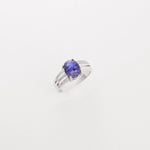 sapphire gemstone silver ring