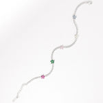 Color Blossom Silver Bracelet