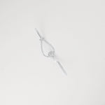 Delicate Crystal Drop Silver Bangle that adds a touch of elegance to any outfit. This versatile bracelet catches the light beautifully, creating subtle sparkle with every movement.