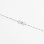 Twin Hearts Silver Bracelet