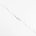 The Infinity Bracelet is a graceful fine silver piece that beautifully captures the symbol of endless love and connection.