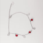 Shiny, playful, and perfect for summer – the Red Drop Anklet is made to catch the sun and turn heads.