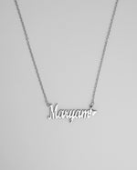 Customized Silver Butterfly Name Necklace