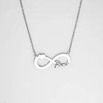 Customized Infinity Silver Name Necklace