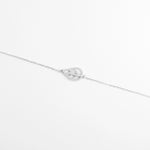 The Leaf Shine Bracelet features a graceful open-leaf design, outlined with bright zircon stones.