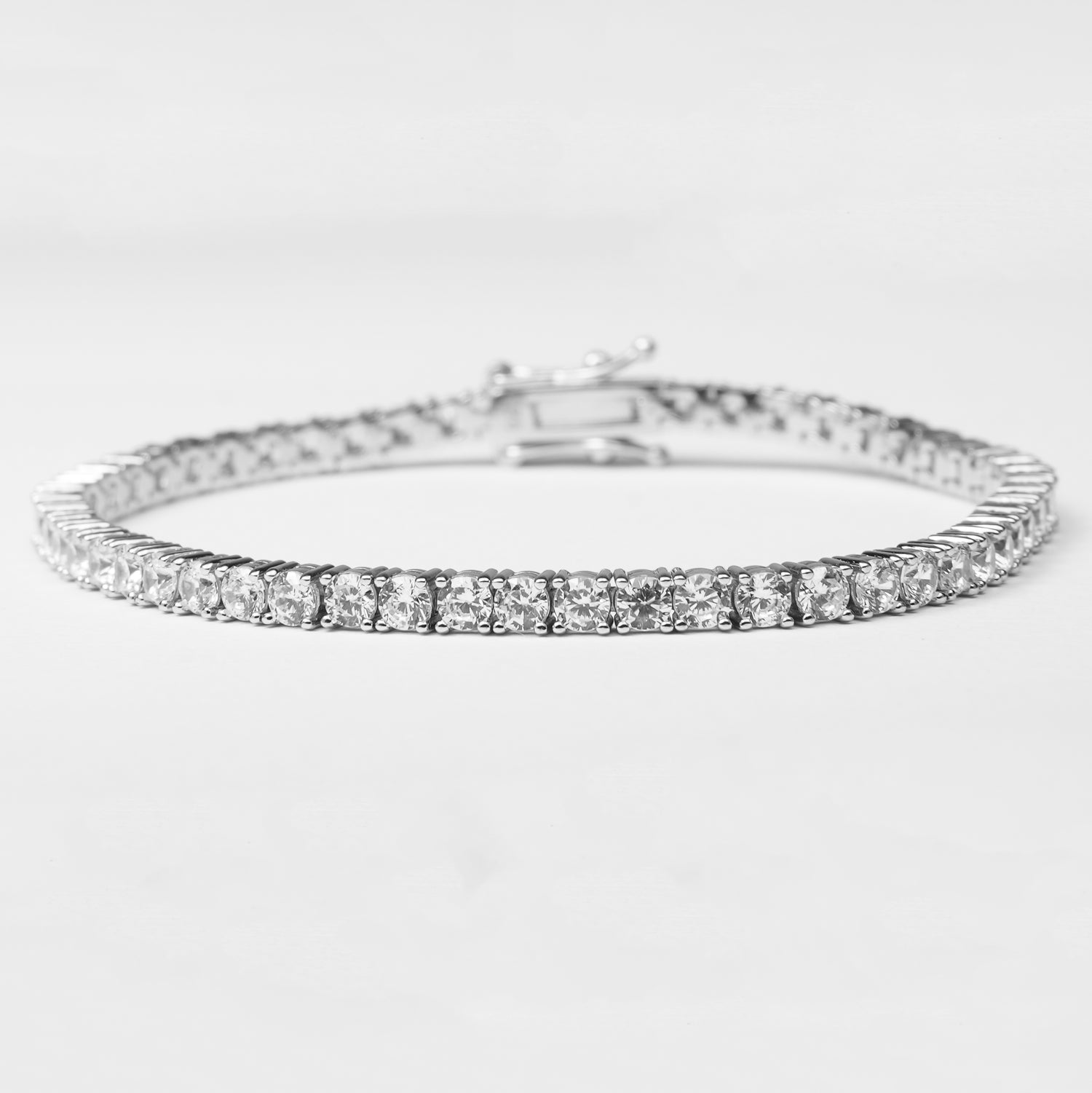 Sparkling Tennis Silver Bracelets