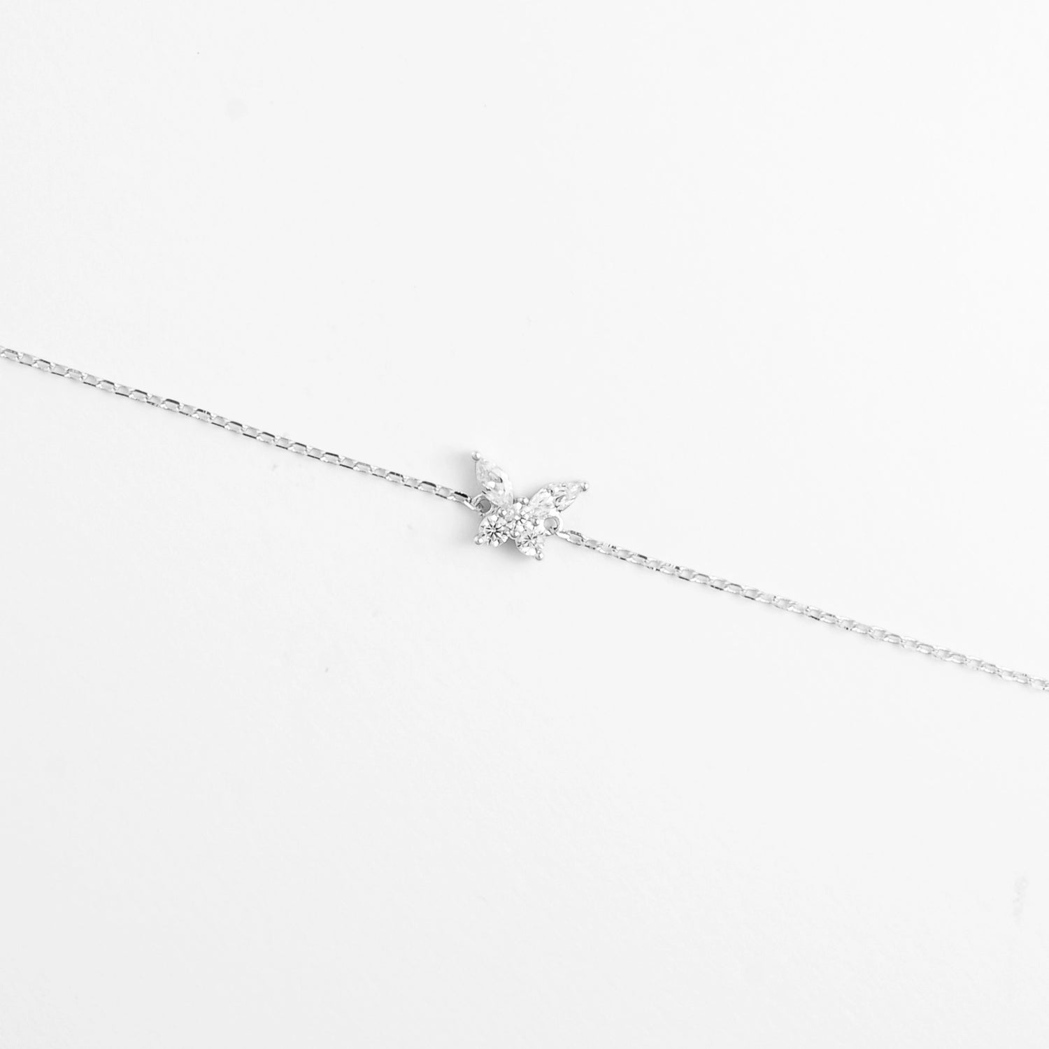 Delicate and full of sparkle, the Crystal Wing Butterfly Bracelet brings a touch of magic to your everyday style.