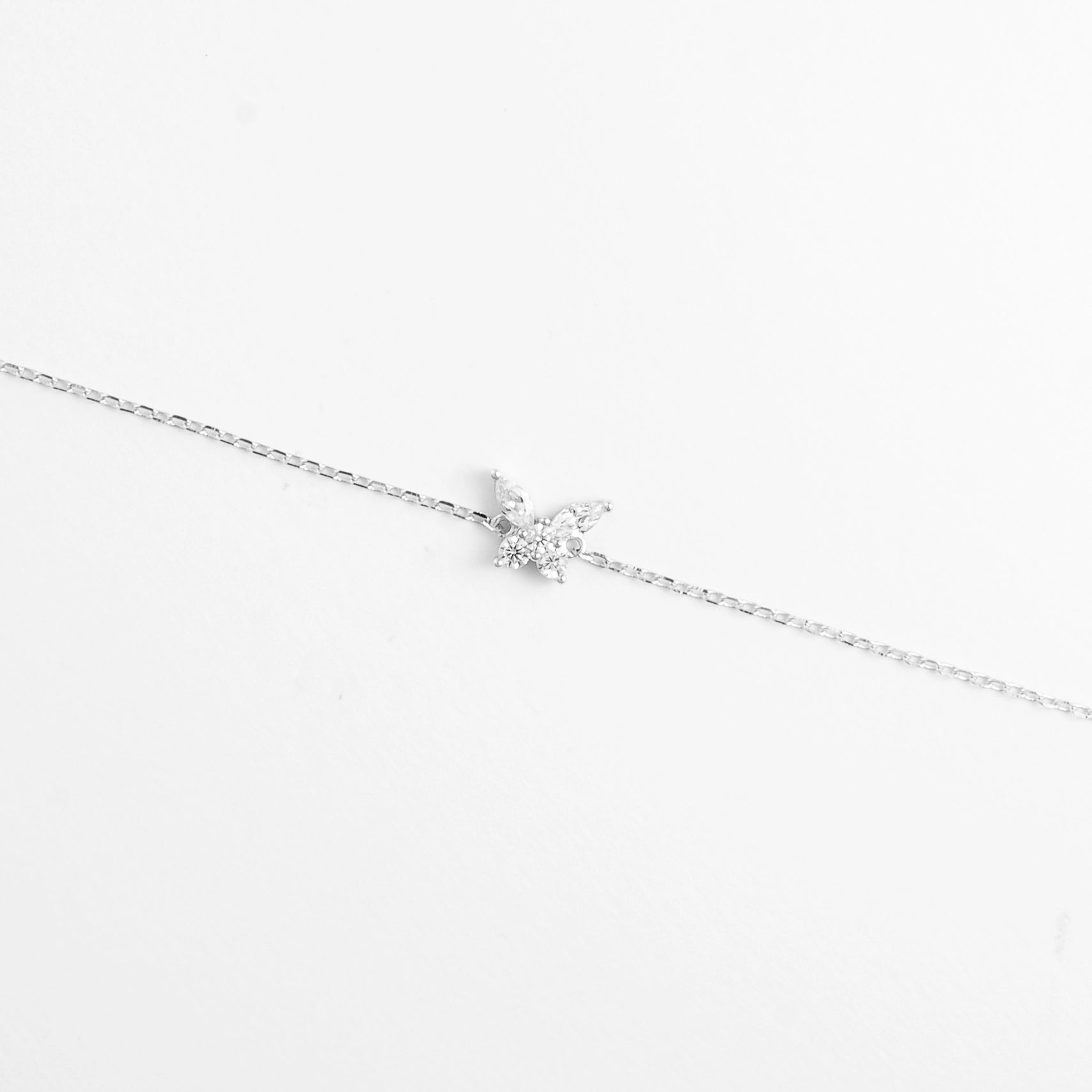 Delicate and full of sparkle, the Crystal Wing Butterfly Bracelet brings a touch of magic to your everyday style.