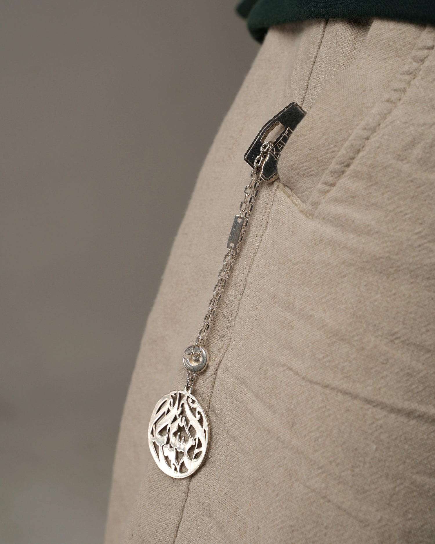 Customized Name Silver Keychain