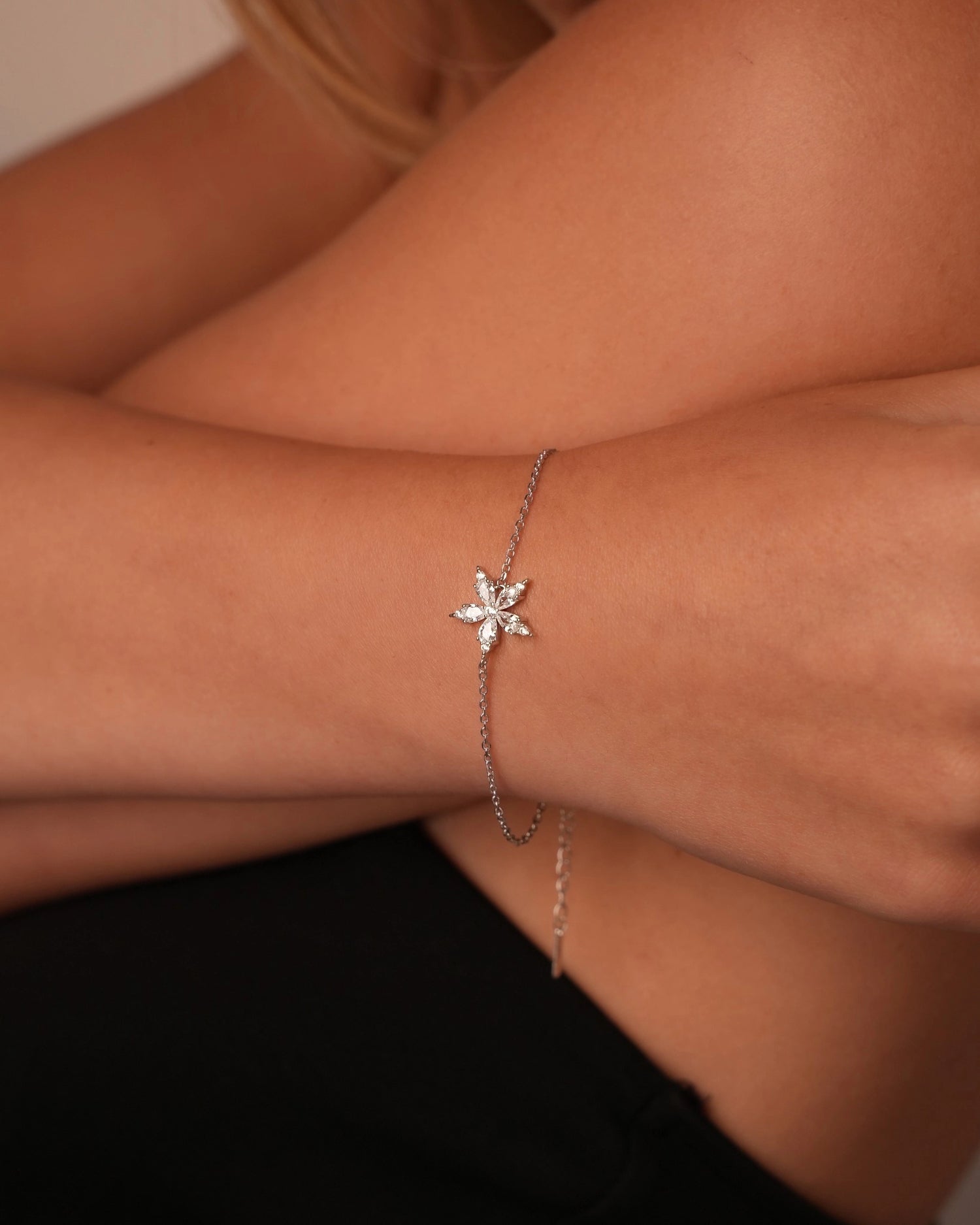 Sparkling Star Silver Bracelet