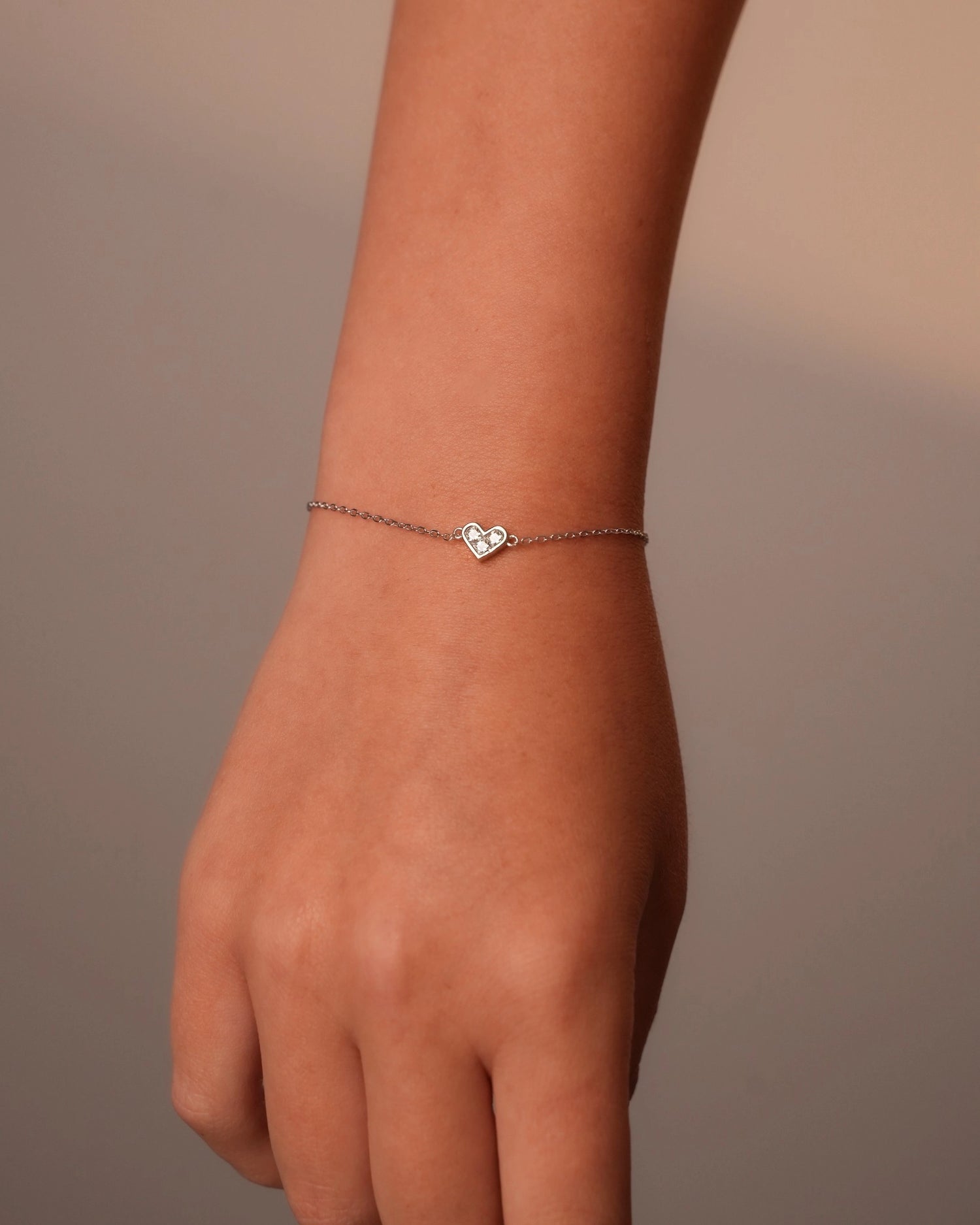 Mini Heart Silver Bracelet
