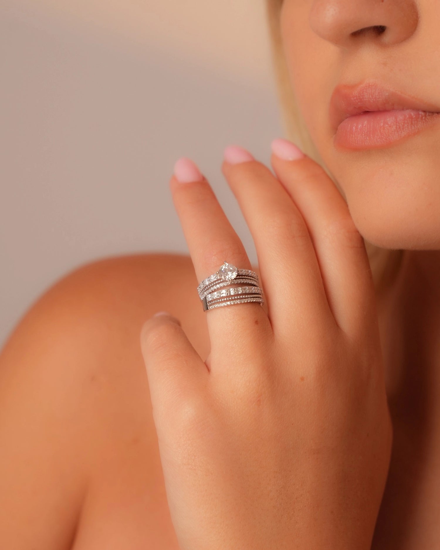 Eternal Bond Duo Silver Twin Ring