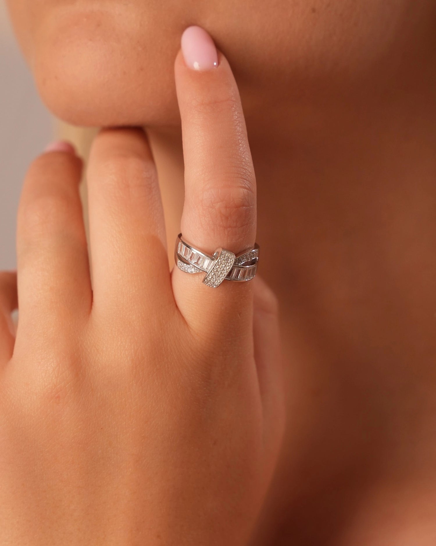 Stacked Illusion Silver Ring