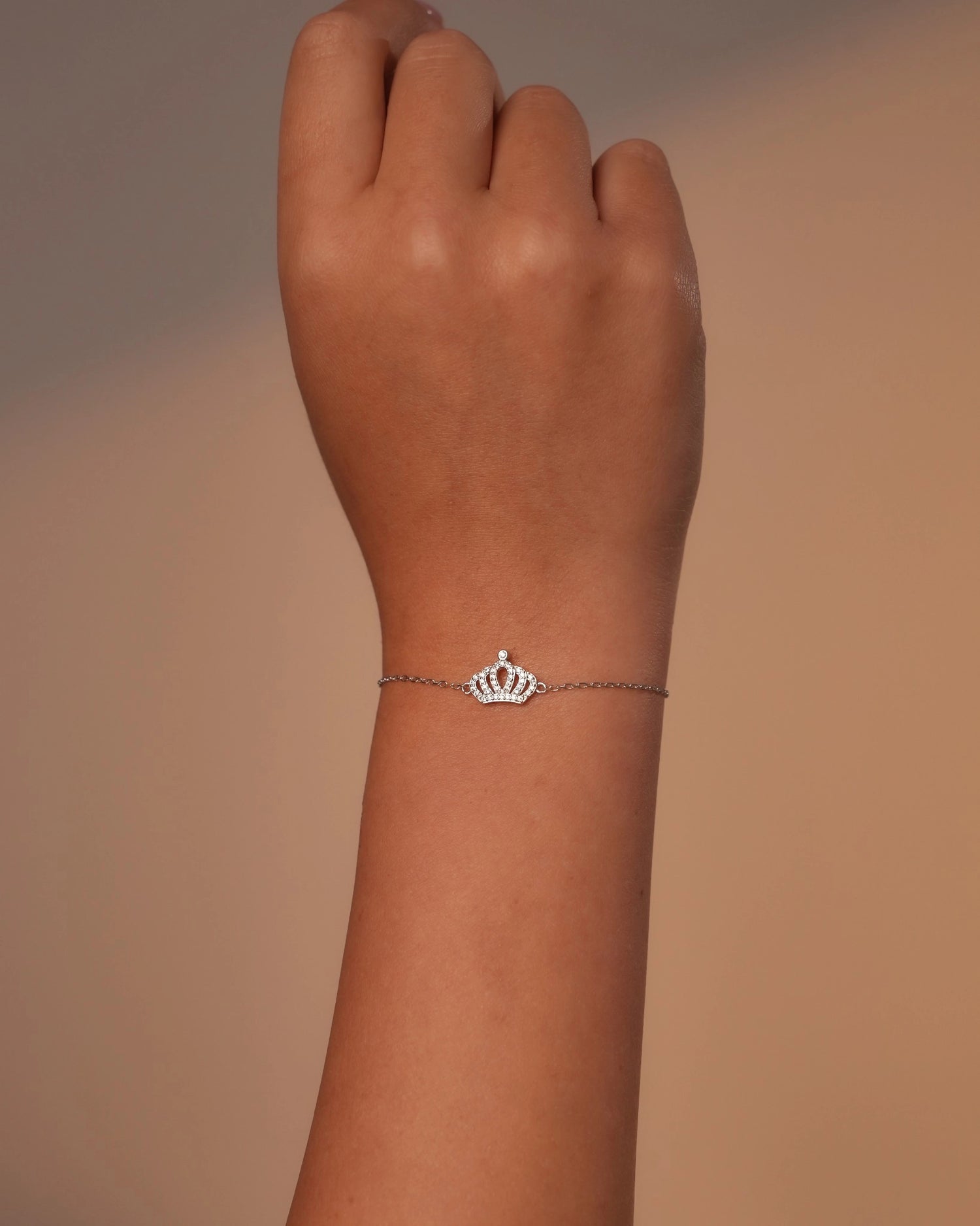 Crown Silver Bracelet