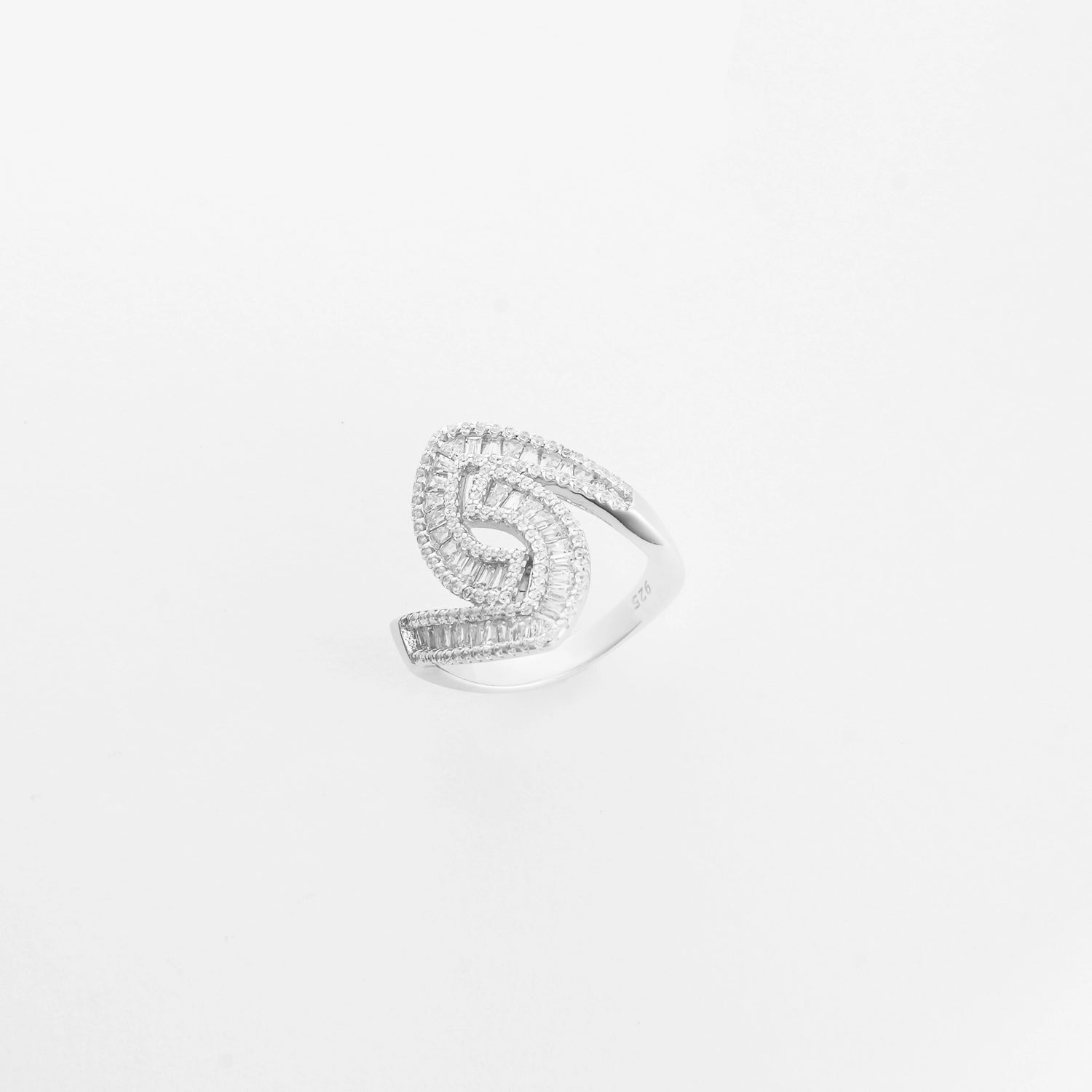 Twist Of Light Silver Ring